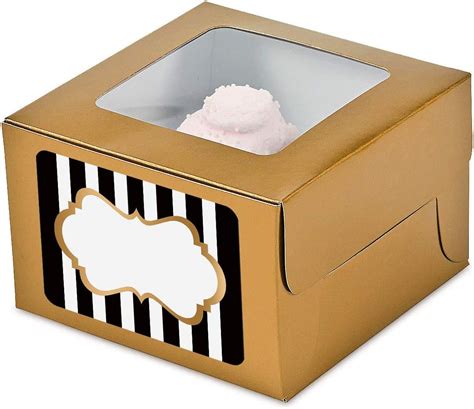 metallic cupcake boxes|Amazon.com: Gold Cupcake Boxes.